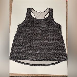 Xersion Women’s Plus Active Tank Black Geometric - 2X - GUC